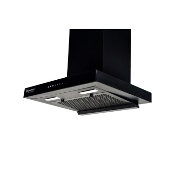 CROWN Kitchen Chimney with Motion Sensor & Touch Control For Easy Operation-Black