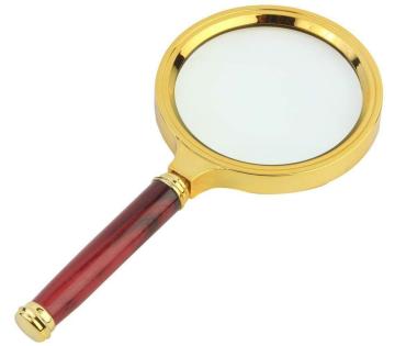 Inditradition Antique Handheld Magnifier, Reading Magnifying Glass | Detachable, 80MM, 3X Power