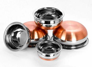 Kitchen Krafts Stainless Steel Copper Bottom Handi (Set of 5)