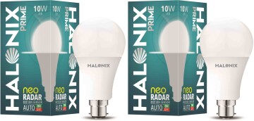 Halonix Radar Neo 10W B22 Cool White Motion Sensor LED Bulb (Pack of 2)