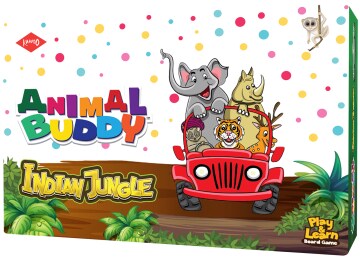 KAADOO Animal Buddy Board Game - India Jungle Discovery Game - Play and Learn for Kids (4+ Years)