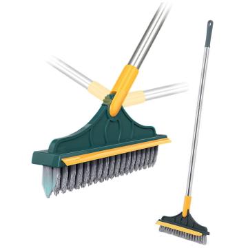 ZURU BUNCH 2 in 1 V-Shaped Floor Scrub Brush with Long Handle, Bathroom Shower Crevice Cleaning Brush Magic Broom Brush 120 Rotating Removable Brush Head for Bathroom, Tile