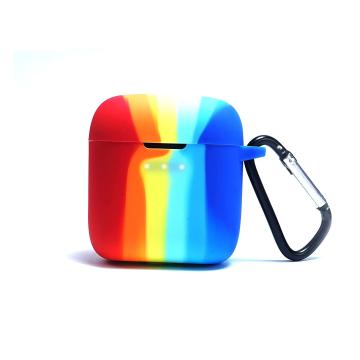 Kolorcase Boat Airdopes 131 and 138 Rainbow Silicone Case Cover with Hook