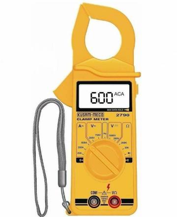 Meco KM 2790 600 A AC LCD Digital Clamp Multimeter (Yellow)