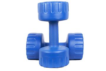 GYM INSANE Home gym Workout PVC 4 kg Blue Dumbbell set fitness kit for men and women