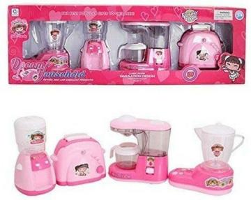 Mt hub Pink Battery Operated Pretend Kitchen Household Appliance Play Set 3 Years 10 x 10 cm