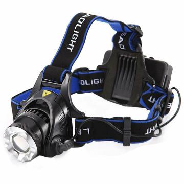 Wolblix Rechargeable Head Torch Headlamp Headlight Weatherproof LED Flash Light with Battery for Use Night Walk Climbing Fishing Repairing Construction Power Cut Farmers Running Cycling
