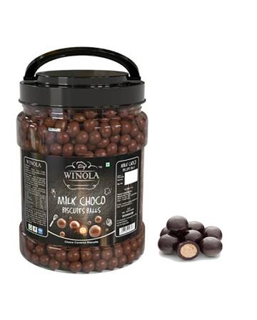Winola Milk Choco Biscuit Balls- Chocolate Munchies, Chocolate Balls (1 kg)
