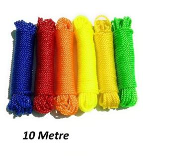 G 1 Multicolor Nylon Cloth Rope 10 m (Pack of 2)