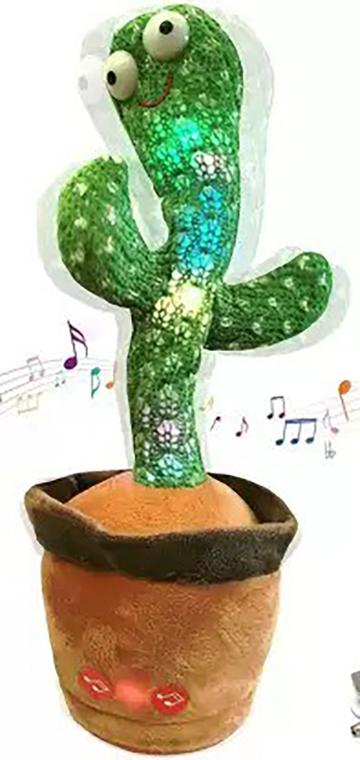 Mark42 Plastic Green Dancing Cactus Toy 450 g For 1 Years