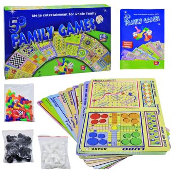 Toy Cloud Multicolor 50 In 1 Family Games Party And Fun Board Game All Age Group