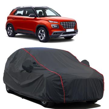 STARIE Car Cover For Hyundai Venue (With Mirror Pockets) (Black, Red, For 2021, 2020, 2019, 2014, 2018, 2017, 2015, 2016 Models)
