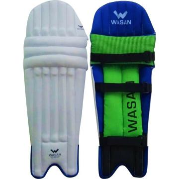 Wasan Cricket Batting Legguard Pads (7-10 Years), Size Small Boy (White)