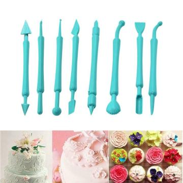 ZooY Fondant Cake Decor Flower Sugar Craft Modelling Tools Clay Mould (8PC-Set)