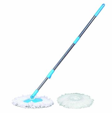 Esquire Blue Bucket - Spin Mop Stick with Two Microfiber Refill