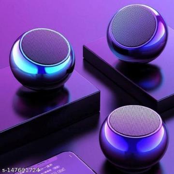 KSBOY Mini Boost 4 Bluetooth Speaker Wireless (Shiny Blue) (WIRE NOT INCLUDED)