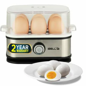 iBELL EG006Y 210 Watt Egg Boiler with Automatic Shutdown Function, Silver