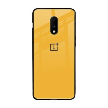 Qrioh Fluorescent Yellow Glass case for OnePlus 7