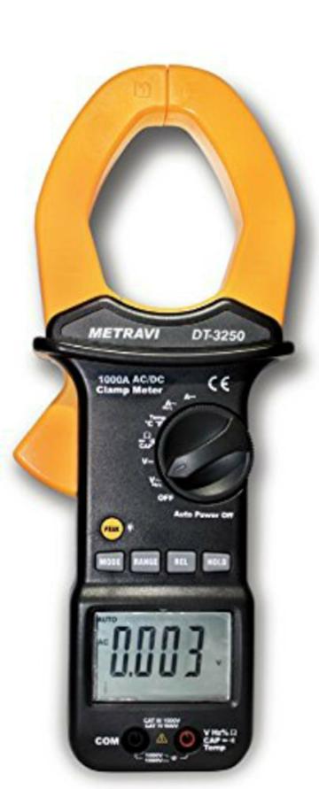 Metravi Auto-Ranging AC or DC Big Jaw Clamp Meter