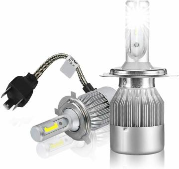 Riderscart LED C6-H4 36W/3800LM All in One Compact Design Car Headlight Conversion Kit for Cars (Set of 2 Pcs, White)