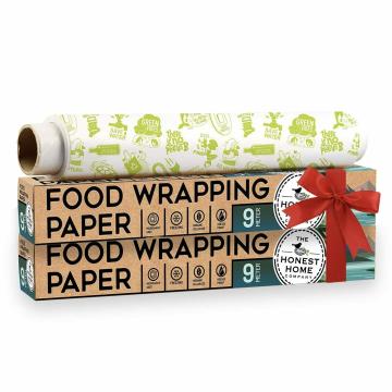 The Honest Home Company Reusable Food Wrapping Paper - Oilproof, Non Stick - 9Mtr - Pack Of 2 Rolls