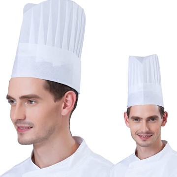 Adaamya - 45 Pcs Disposable Polyester (Blend) Chef Hat Caps for Kitchen Cooking Restaurant, Home