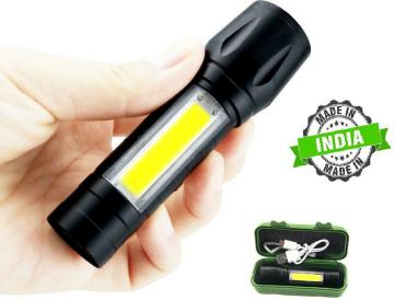 DPM Aluminium Rechargable LED Pocket Flashlight 25 W