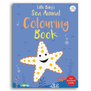 Colouring Book for Kids - Sea Animal Colouring Book (Fun Stickers Inside)