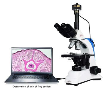 ESAW Optscopes Advance 40X-2000X Digital With 5.1Mp IS-500 CMOS Microscope Camera For Education Pathology Research And Teaching EDM-5