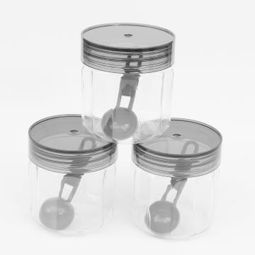 BB BACKBENCHERS Opal Round Plastic Jars, Set Of 3