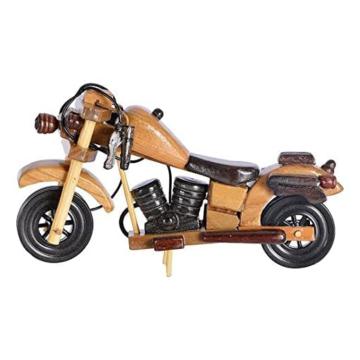 Yamkay Wooden Bike with Side Stand Multicolored, Size 7 Inch Pack of 1