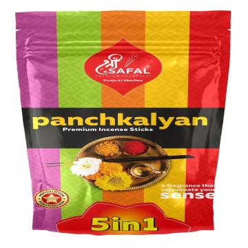 Shriphal Panchkalyan 5 in 1 Premium Incense Sticks Zipper (Pack of 4)