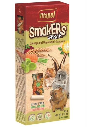 Vitapol Smakers Vegetable for Rodents and Rabbit - 90 g (Pack of 2)