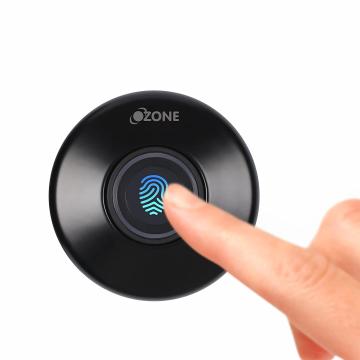 Ozone Black Zinc Fingerprint Access Automatic Smart Digital Furniture Lock