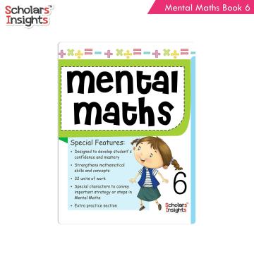 Scholars Insights Mental Maths Workbook 6 Book Paperback 144 Pages