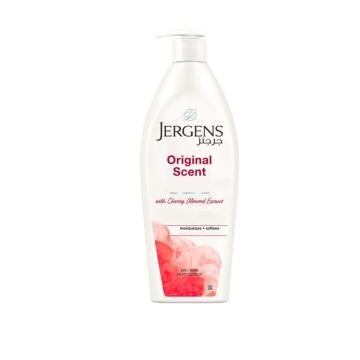 Jergens Original Scent With Cherry Almond Essence Dry Skin Moisturizer, 600ml | Body Lotion for Body