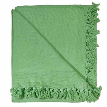 Arvore Sea Green Solid Khadi Cotton Handloom Thick And Heavy Beautiful Khes Comforter Chadar Single Ac Blanket