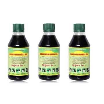 Mahabhringaraj Oil | Pure Maka's Ayurvedic Medicine | Stops Greying and Hair Fall| Cures Dandruff 100ml Pack of 3