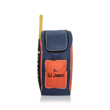 JJ JONEX Cricket Kit Bag Club for Beginners Backpack (MYC) (Navy/Orange)