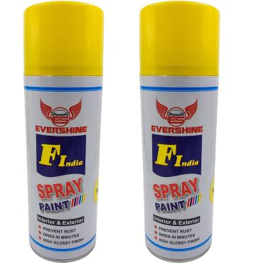 Evershine Yellow Spray Paint 1000 ml (Pack of 2)