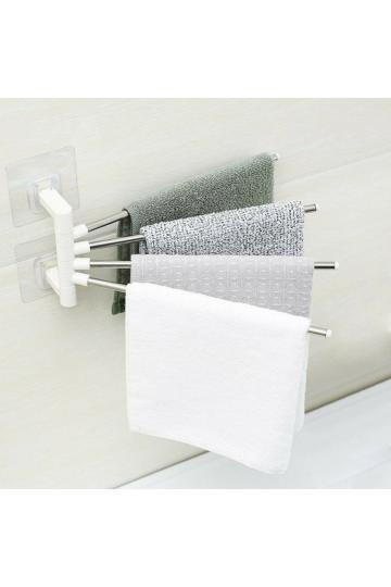CRACK Stainless Steel Folding Towel Hanging Holder Shelf Rack