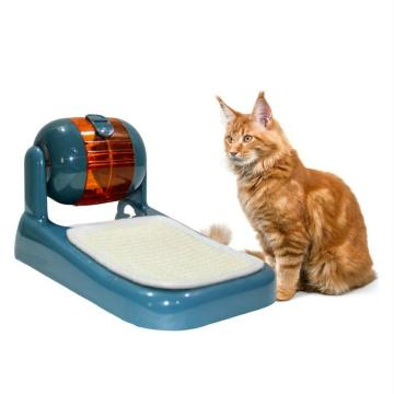 Taiyo Pluss Discovery 2 In 1 Cat Food Treat Dispenser Ball With Scratching Plate 19.4X31.3 cm