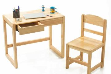 Modern Kraftz Wooden Study Table Chair Set With Drawer For Kids