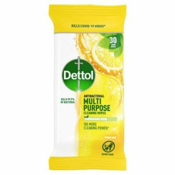 Dettol Multi Purpose Cleaning Wipes Citrus 30's