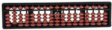Mt hub Brown 17 Rod Reusable and Washable Abacus Tool 3 Years 7 x 2 cm