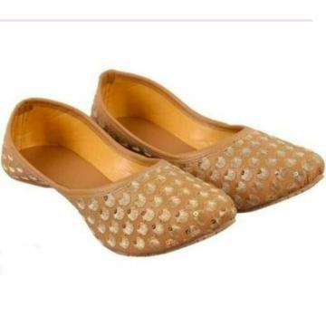 QUEEN ENTERPRISES Womens Girls Jaipuri Jutti Mojri Sandal Handmade Footwear Rajasthani Jutti GF-8_9