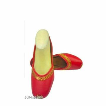 QUEEN ENTERPRISES Womens Girls Jaipuri Jutti Mojri Sandal Handmade Footwear Rajasthani Jutti GF-16_9