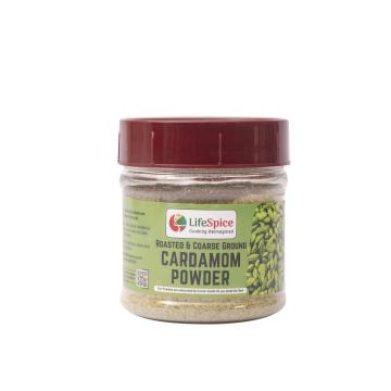 Lifespice Cardamom Powder -30g Jar -Roasted & Coarse Ground | From the Highlands of Idukki