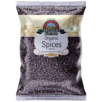 HealthFields Organic Black Pepper Whole / Kali Mirch - 100 Gm