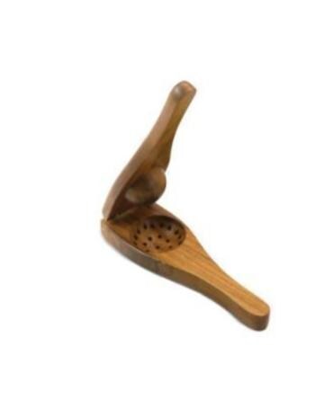 Giftoshopee Brown Wood Lemon Squeezer for Home and Kitchen
